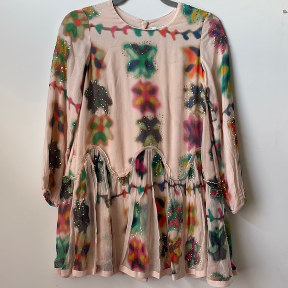 Chloe couture watercolor dress 10